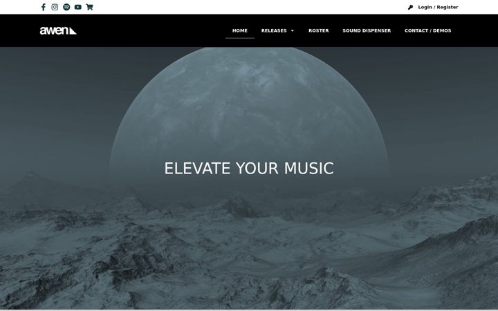 Screenshot of awenrecords.com