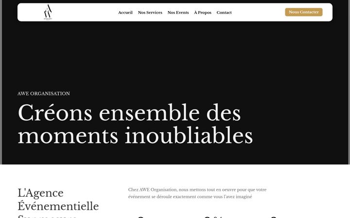 Screenshot of aweorganisation.com
