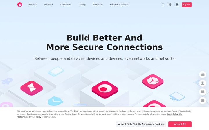Screenshot of aweray.com