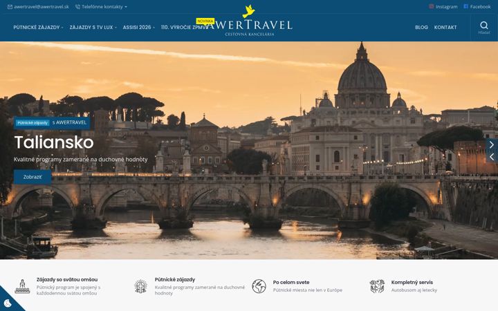 Screenshot of awertravel.sk