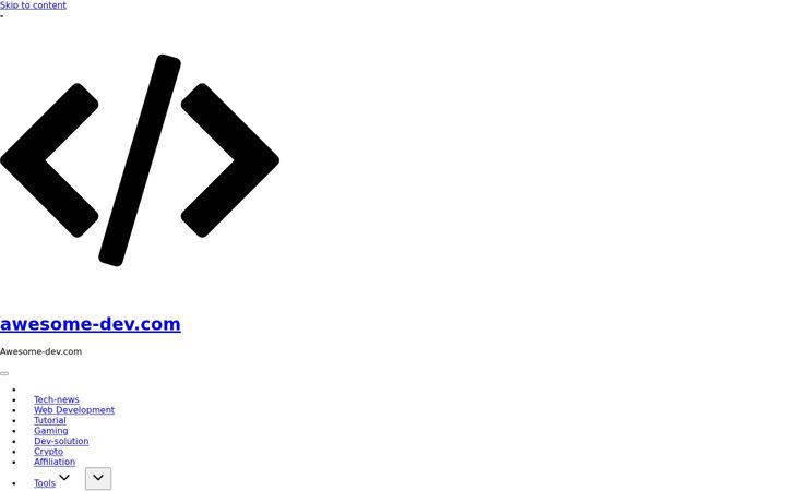 Screenshot of awesome-dev.com