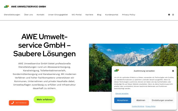 Screenshot του aweumwelt.de