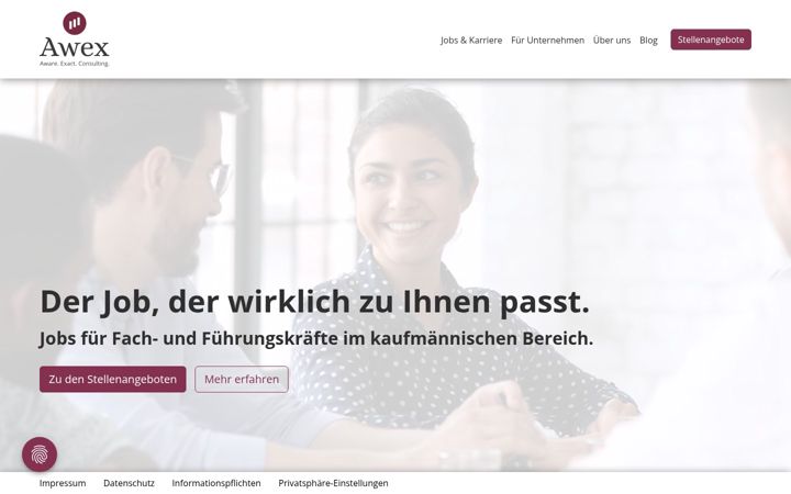 Screenshot του awex-hr.de