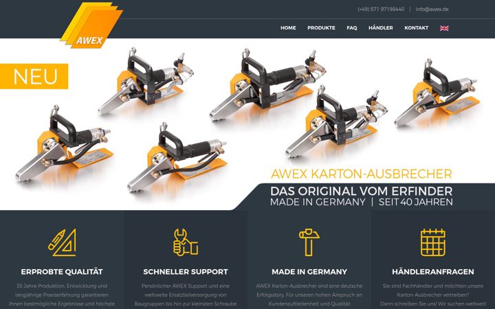 Screenshot of awex.de