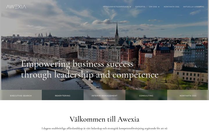 Screenshot of awexia.com