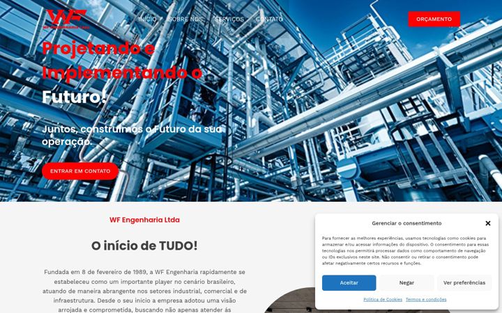 Screenshot of awfenge.com.br