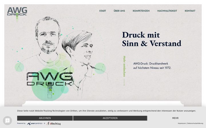 Screenshot of awg-druck.de