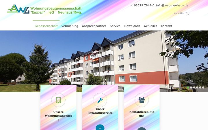 Screenshot of awg-neuhaus.de