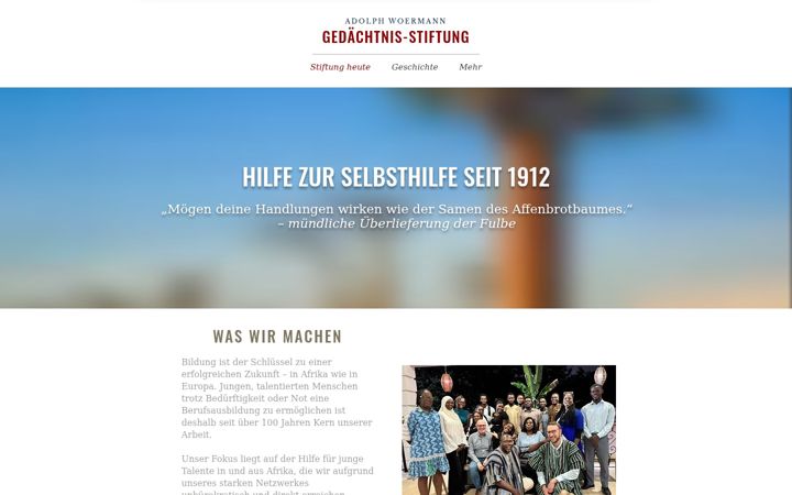 Screenshot of awg-stiftung.com