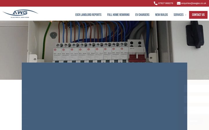 Screenshot of awgelectricalservices.co.uk