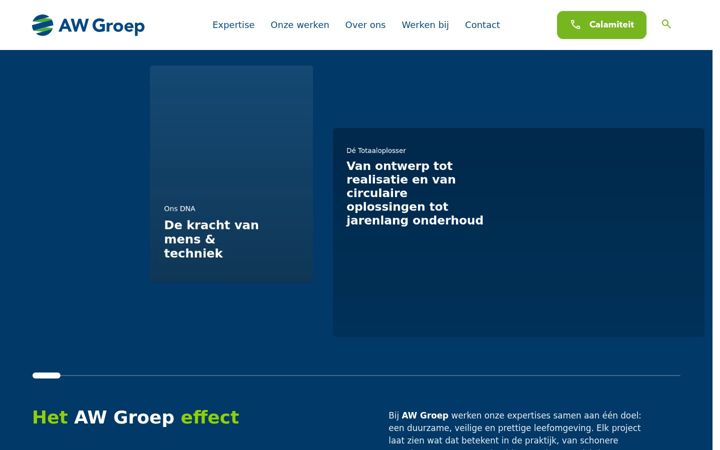 Snimka zaslona za awgroep.nl