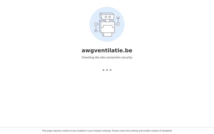 Screenshot of awgventilatie.be