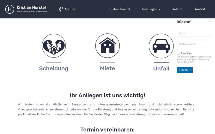 Screenshot of awh-recht.de