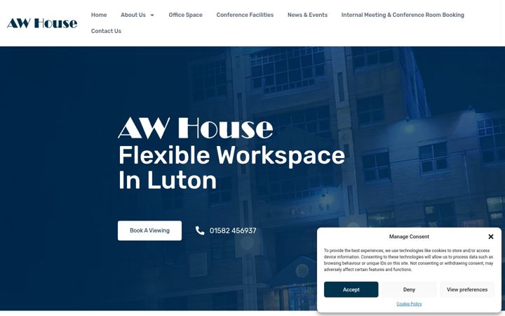 Screenshot of awhouse.co.uk