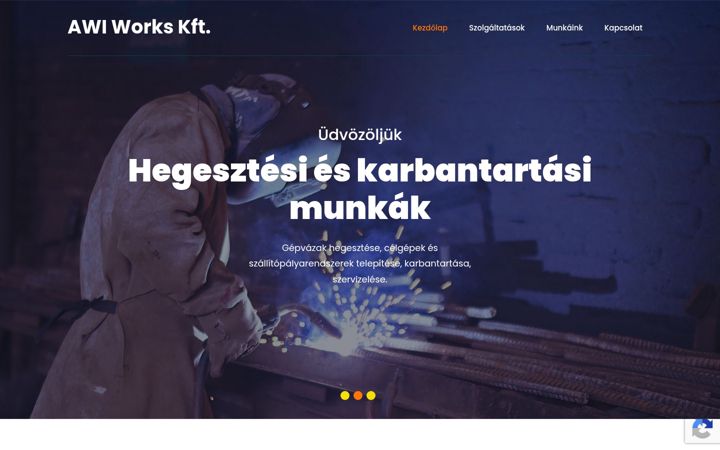 Screenshot of awi-works.hu