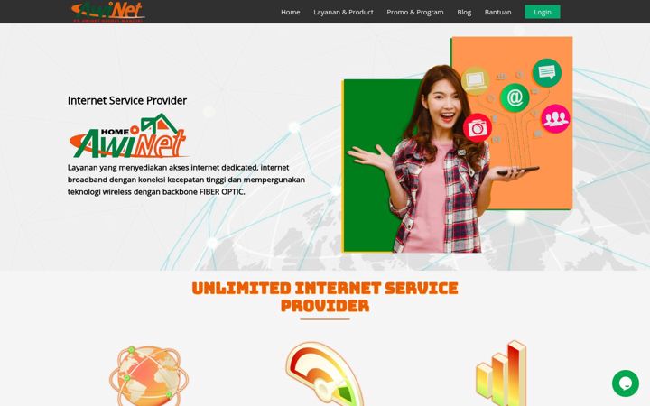 Screenshot of awi.net.id