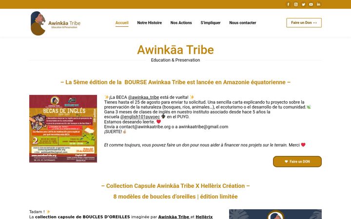 Captura de pantalla de awinkaatribe.org