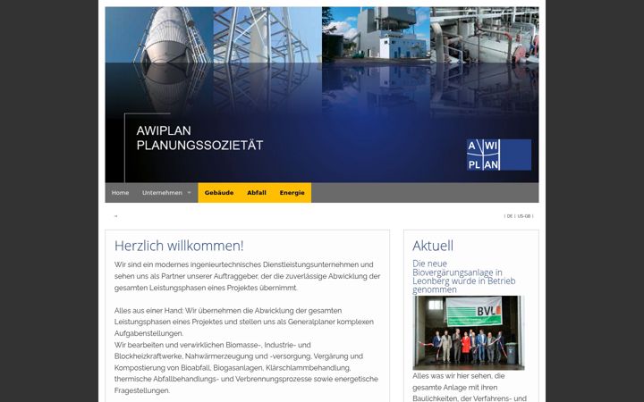 Screenshot of awiplan.eu