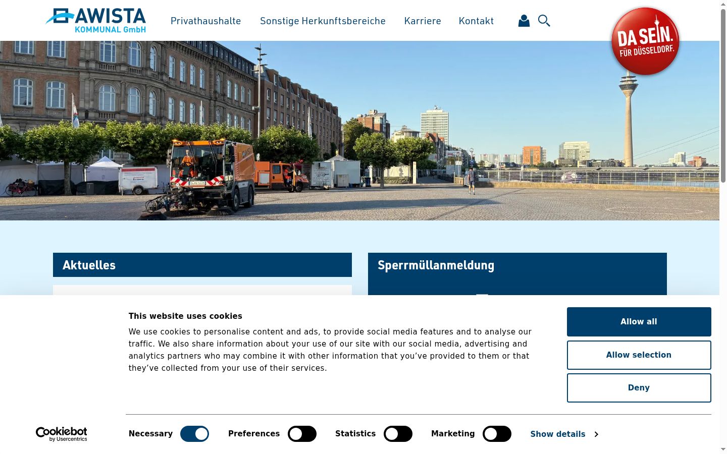 Snímka obrazovky banera súhlasu zobrazeného pred akoukoľvek interakciou