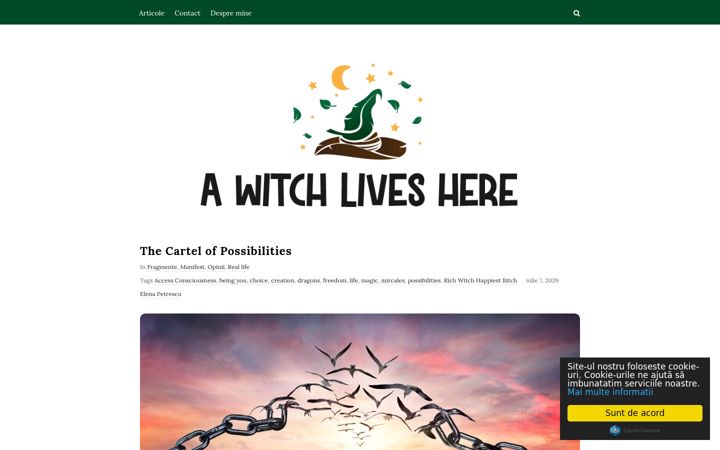 Screenshot of awitchliveshere.com