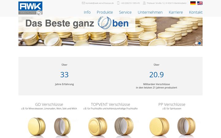 Screenshot of awk-verschluesse.de
