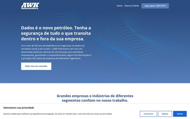 Screenshot of awkinformatica.com