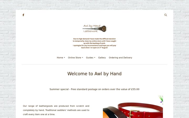 Zrzut ekranu awlbyhand.co.uk