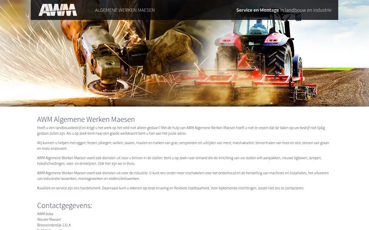 Screenshot of awm-bvba.be