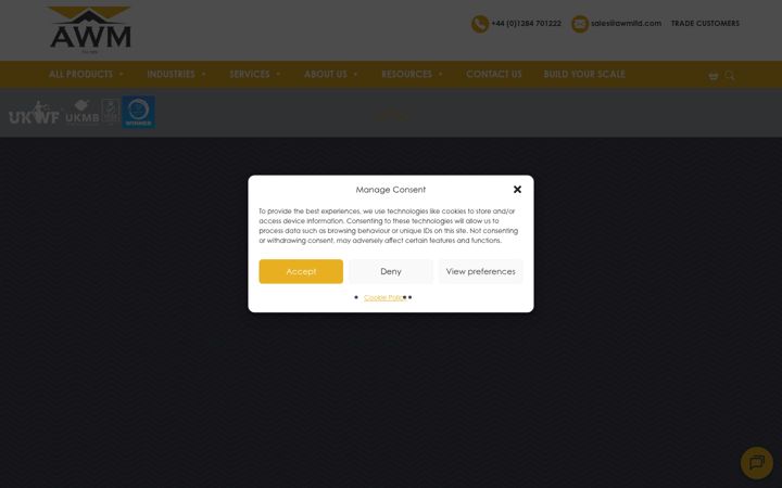 Screenshot of awmlimited.co.uk