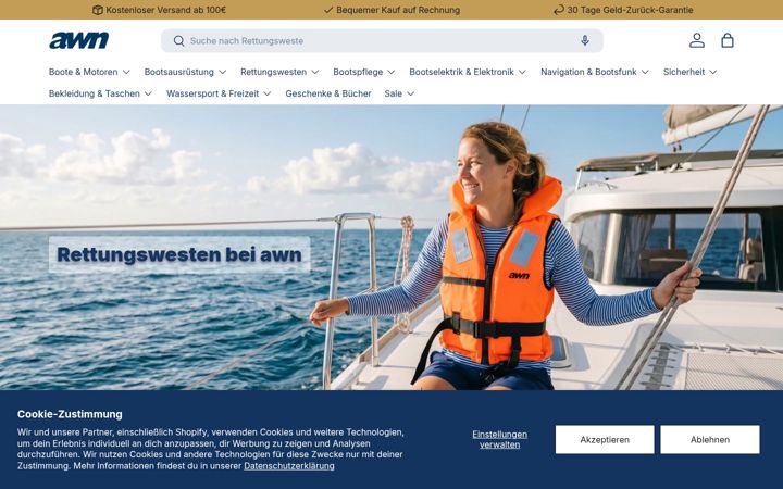 Screenshot of awn.de