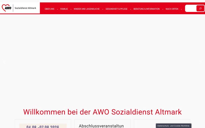 Snimka zaslona za awo-aksaw.de