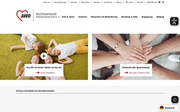 Skjermbilde av awo-bb-sued.de