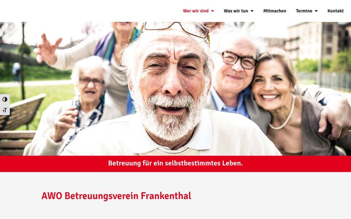 Snimka zaslona za awo-betreuungsverein-ft.de