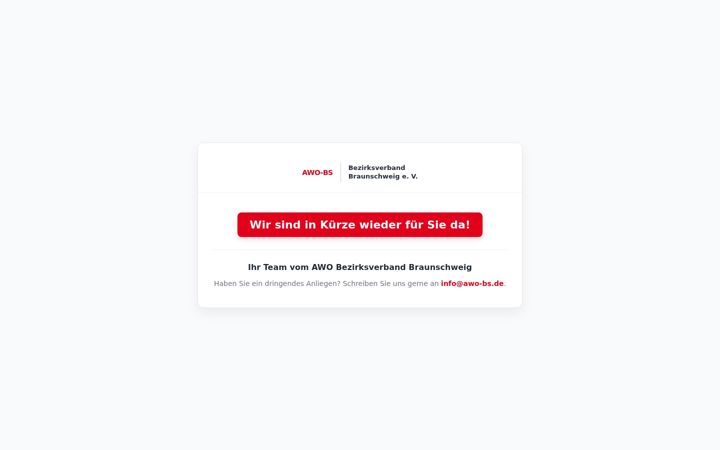 Skjermbilde av awo-bs.de