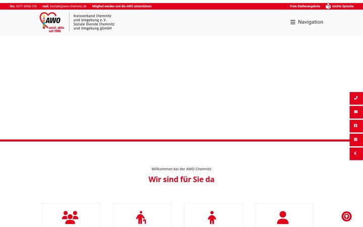 Screenshot of awo-chemnitz.de
