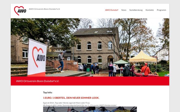 Snimka zaslona za awo-duisdorf.de