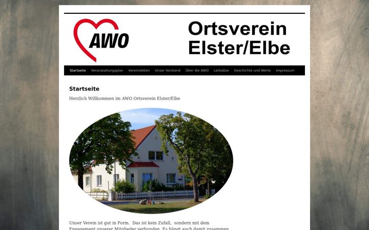 Screenshot of awo-elster.de