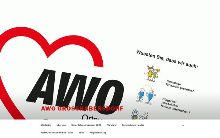 Screenshot of awo-grosshabersdorf.de