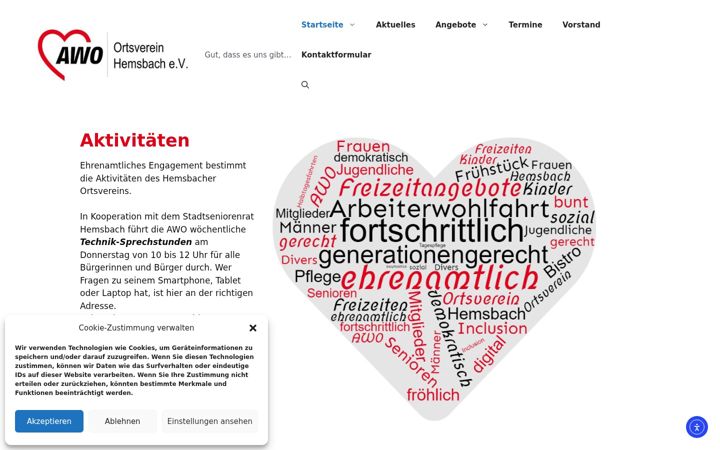 Screenshot of awo-hemsbach.de