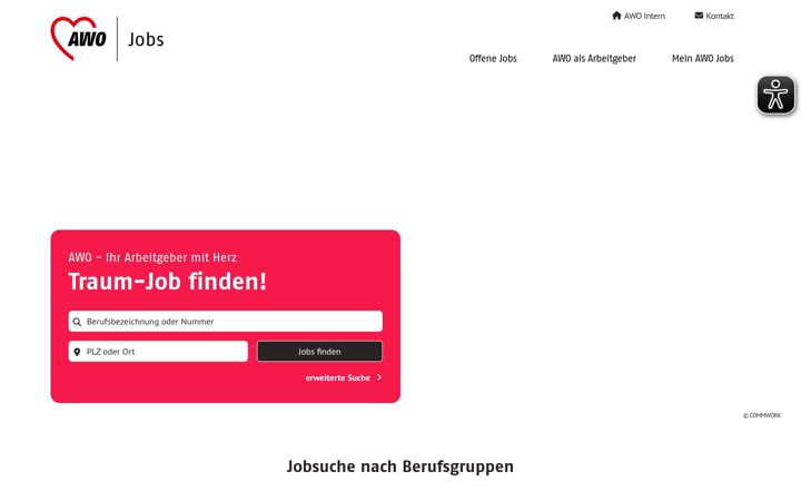 Screenshot of awo-jobs.de