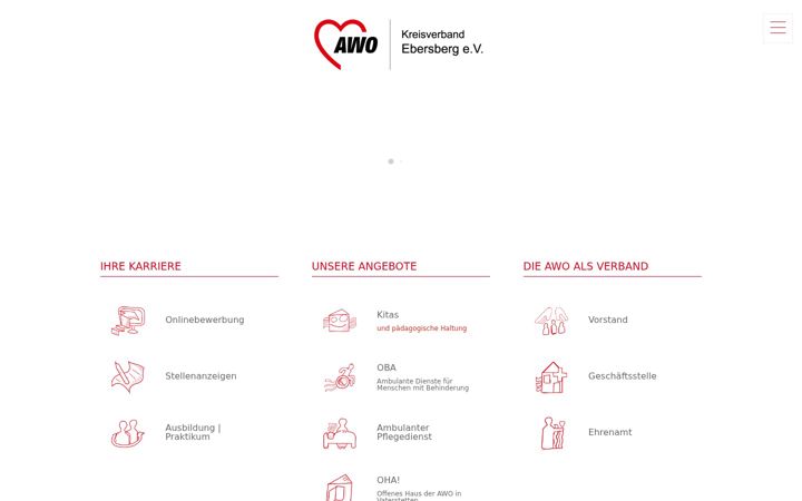 Kuvakaappaus sivustosta awo-kv-ebe.de