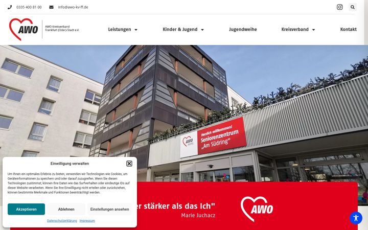 Screenshot of awo-kv-ff.de