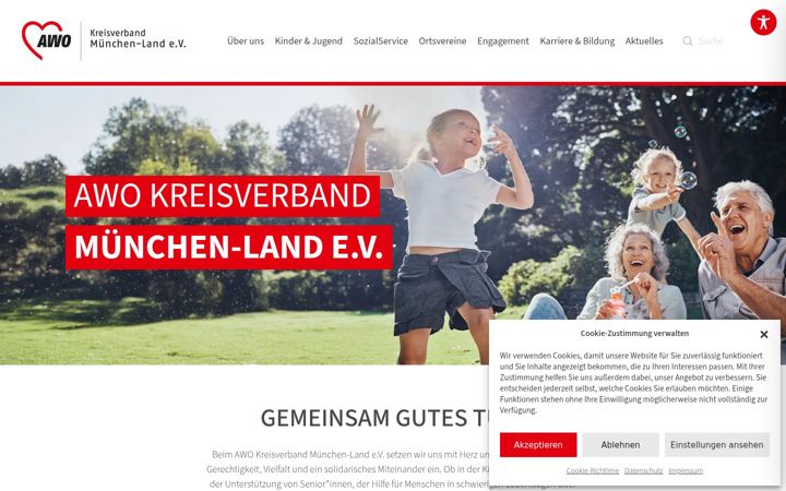 Screenshot of awo-kvmucl.de