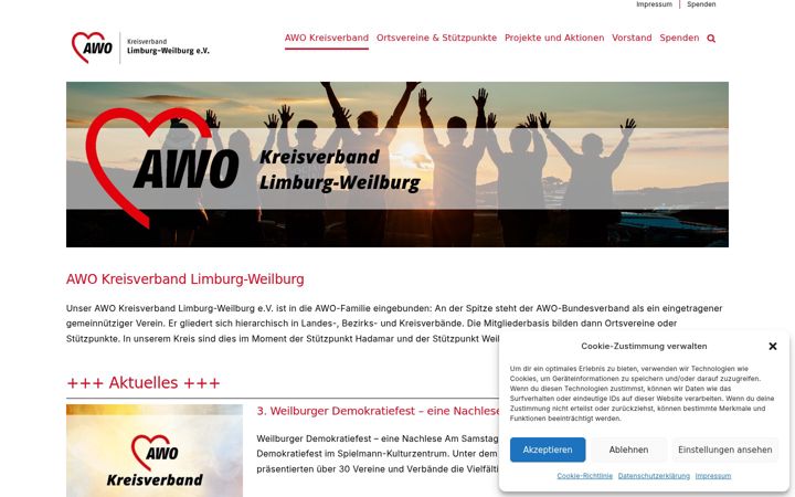 Screenshot of awo-limburg-weilburg.de