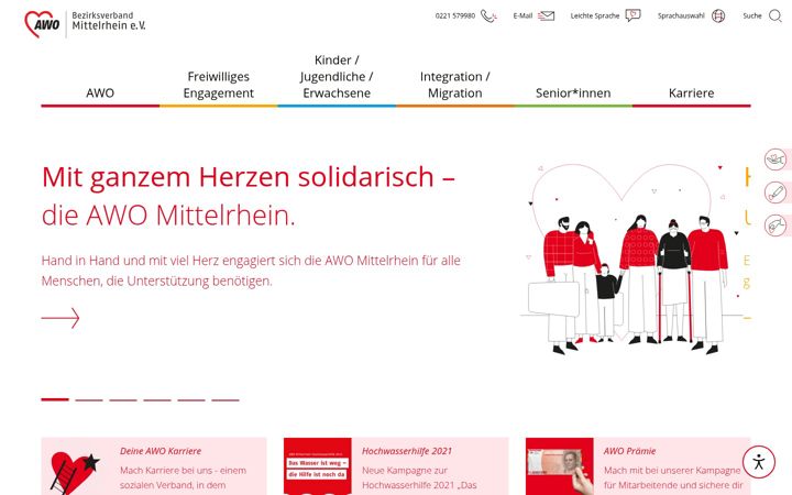Screenshot of awo-mittelrhein.de