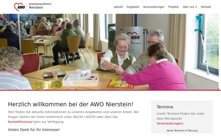 Screenshot of awo-nierstein.de
