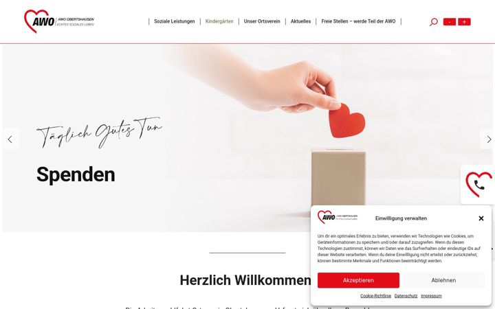 Screenshot of awo-obertshausen.de