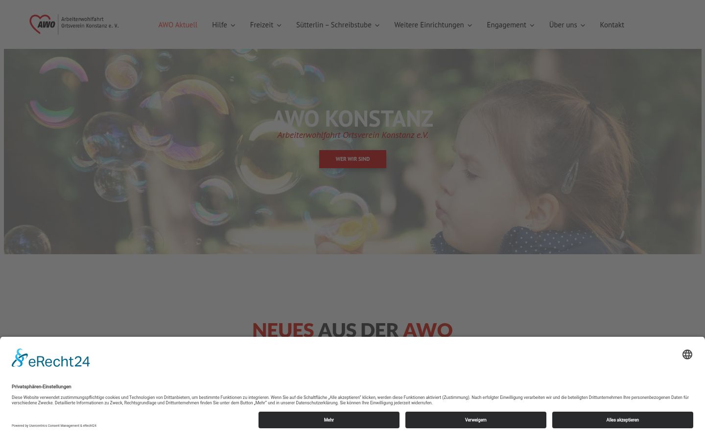 Sutikimo reklamjuostės, rodytos prieš bet kokią sąveiką, ekrano kopija