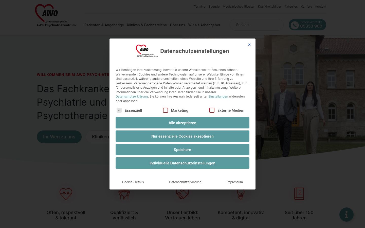 Snímka obrazovky banera súhlasu zobrazeného pred akoukoľvek interakciou