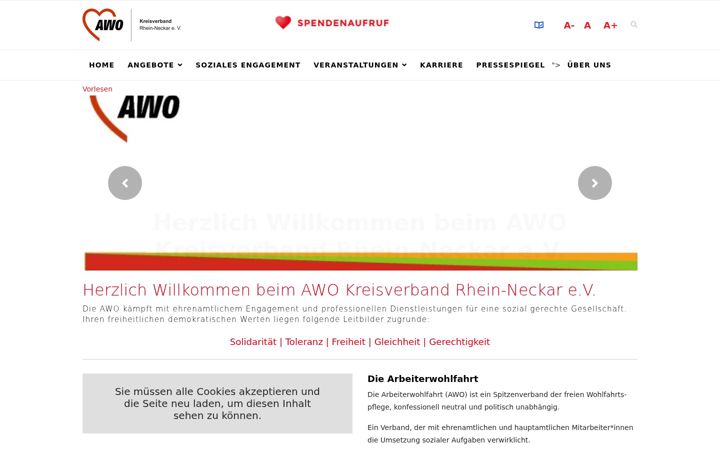 Ekrano kopija awo-rhein-neckar.de